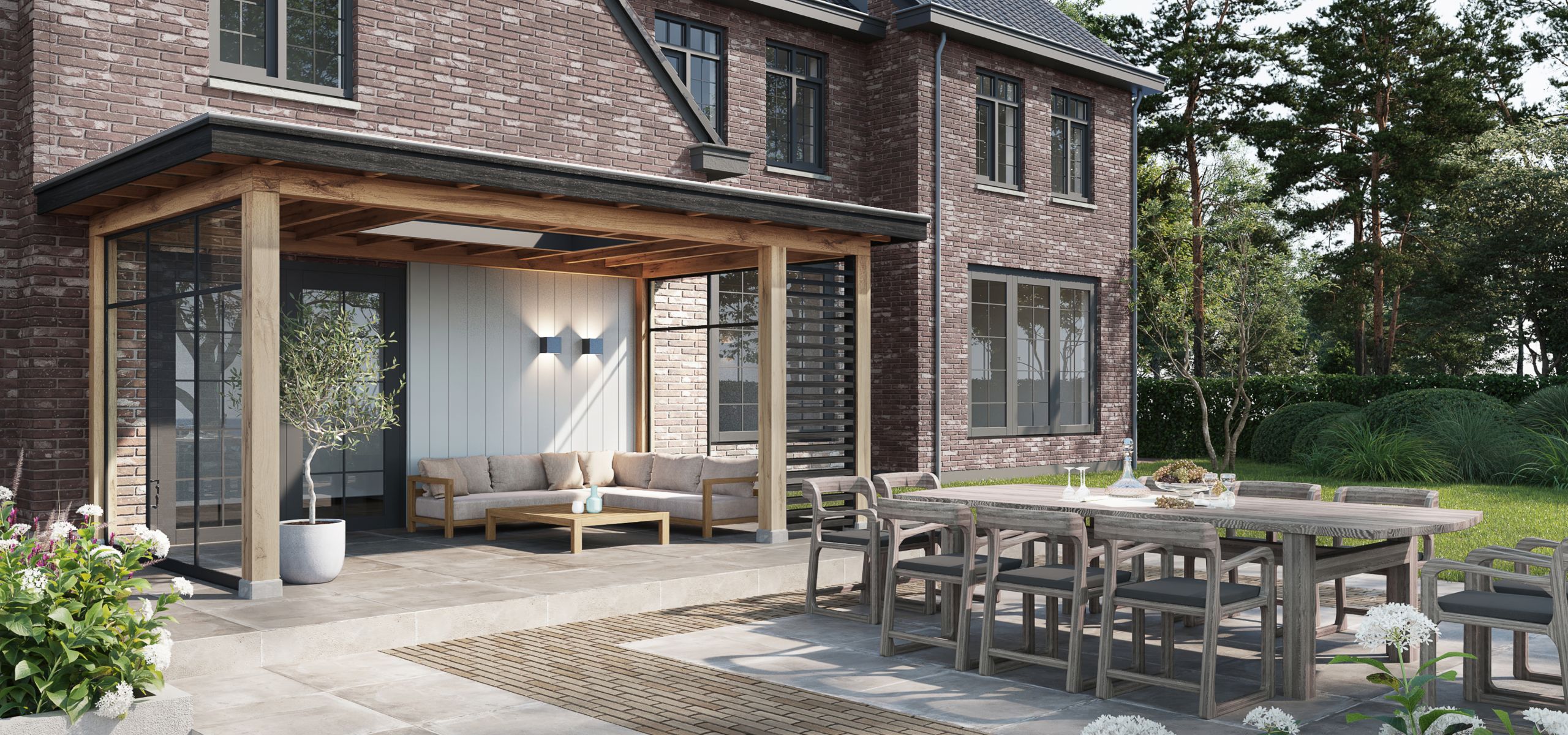 Landelijke veranda op maat | Exclusieve houtbouw & design | Bronkhorst